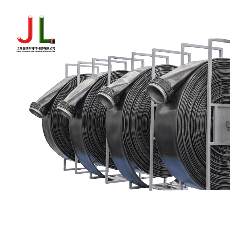 Jinluo double-layer polyurethane flat discharge hose-lumalaban sa langis, lumalaban sa abrasion